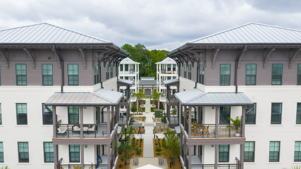 Atlantic Nowell Creek apartment community aerial.